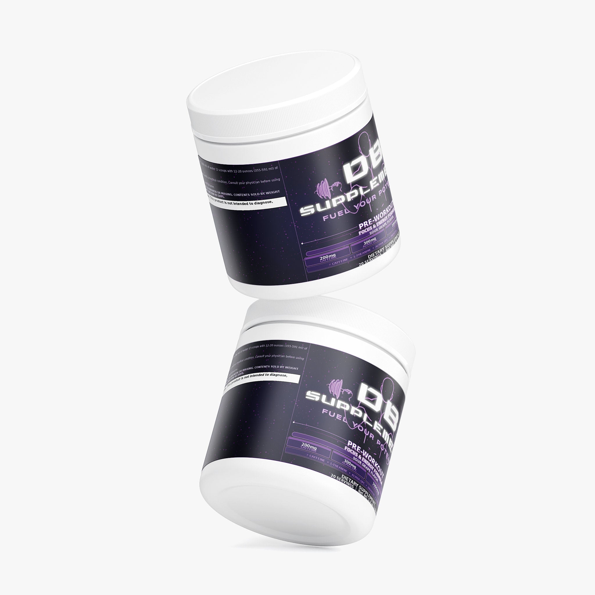 DB Supplements Pre-Workout Focus Formula — Sour Grape (20 Servings)