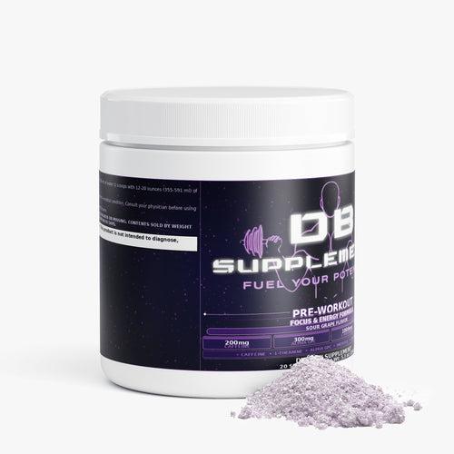 DB Supplements Pre-Workout Focus Formula — Sour Grape (20 Servings)