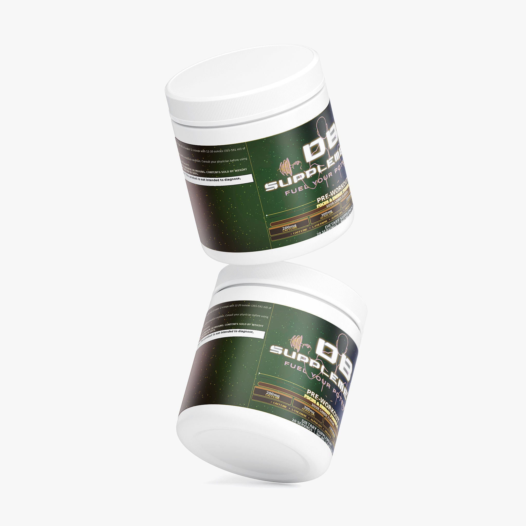 DB Supplements Pre-Workout Focus Formula — Sour Candy (20 Servings)