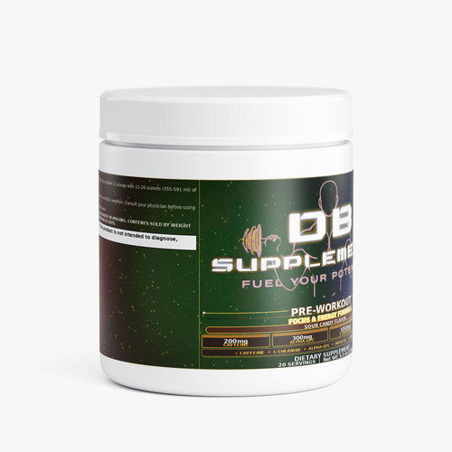 DB Supplements Pre-Workout Focus Formula — Sour Candy (20 Servings)