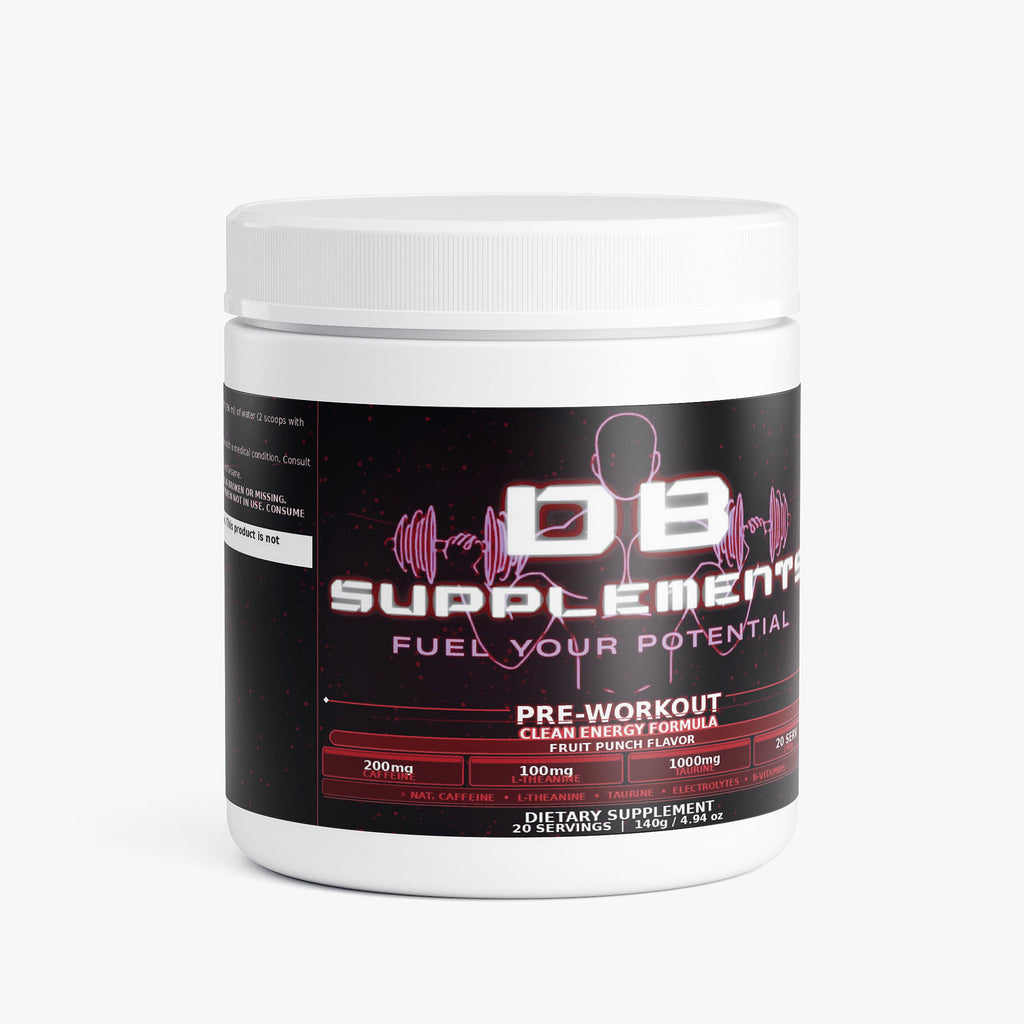 DB Supplements Pre-Workout — Fruit Punch Energy Formula (20 Servings)