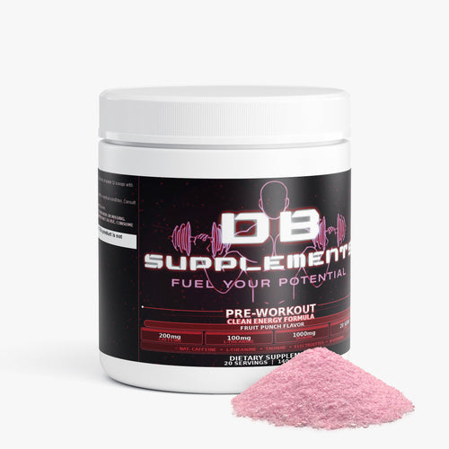 DB Supplements Pre-Workout — Fruit Punch Energy Formula (20 Servings)